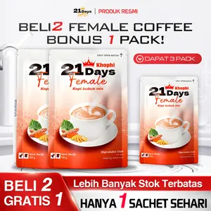 B-[FLASH SALE] 21days Coffee Formula Tanaman Kopi Special Wanita - Minuman Jaga Keseimbangan Tubuh & Rasa Nyaman Harian