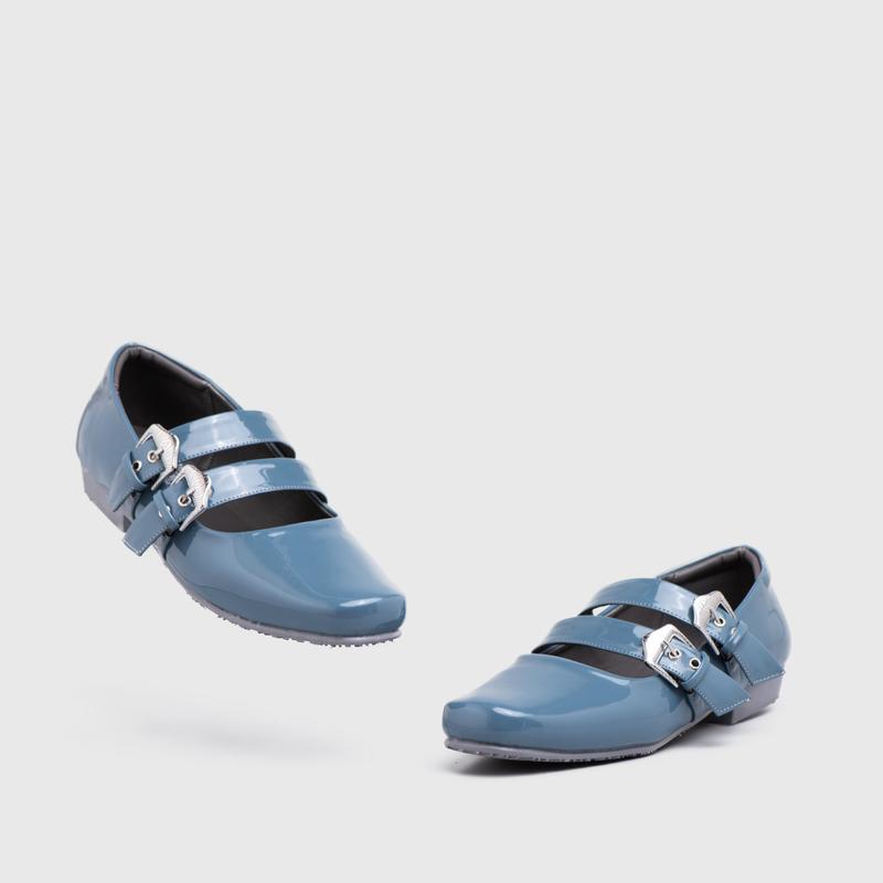 Adorableprojects - Baleva Flat Shoes Blue Mirage 3