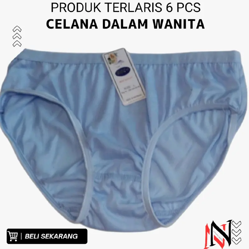 GHC 6 Pcs Celana Dalam Wanita Remaja Dewasa size M, L, XL, XXL, 4L, 5L  Katun Cewek 1