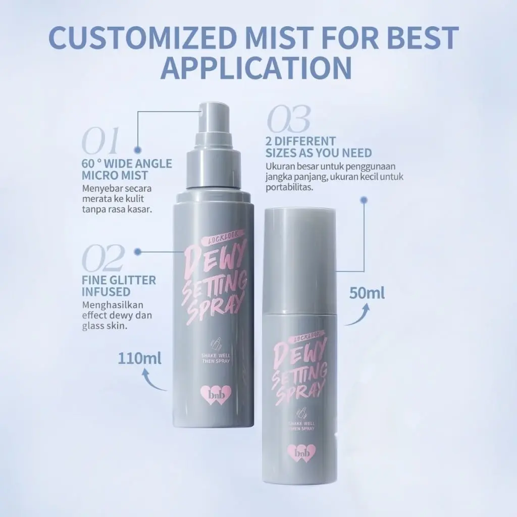 [BEST SELLING] BNB barenbliss LockLook Setting Spray setting spray tahan lama 16 jam dewy finish waterproof sweatproof