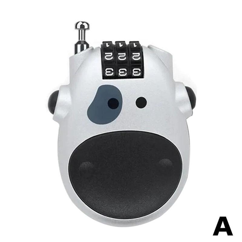 Product Introduction of Motorcycle Helmet Lock Electric Vehicle Helmet Anti-theft Combination Lock Suitcase Wire Lock N4N8 22