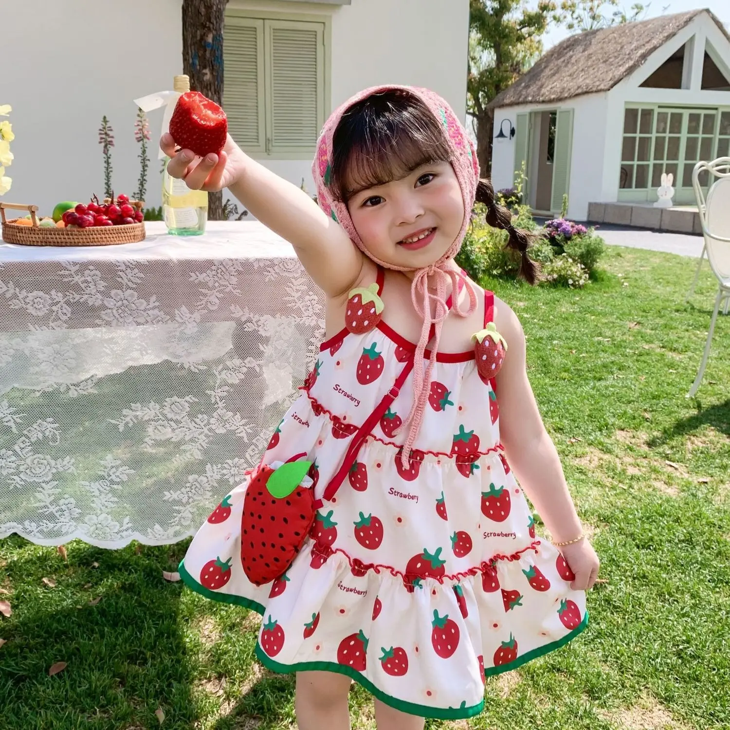 Dress For Baby Girl Cute Red Strawberry Embroidered Dress Cute Kids Clothes - TikTok Shop Singapore Dress For Baby Girl Cute Red Strawberry Embroidered Dress Cute Kids Clothes - TikTok Shop Singapore