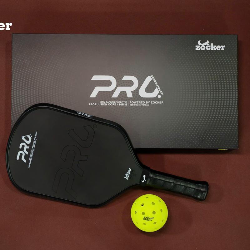 Vợt Pickleball Zocker HP06 Pro Series Power Chính Hãng Ép nhiệt Chip NFC Cao Cấp 14mm 16mm thi đấu