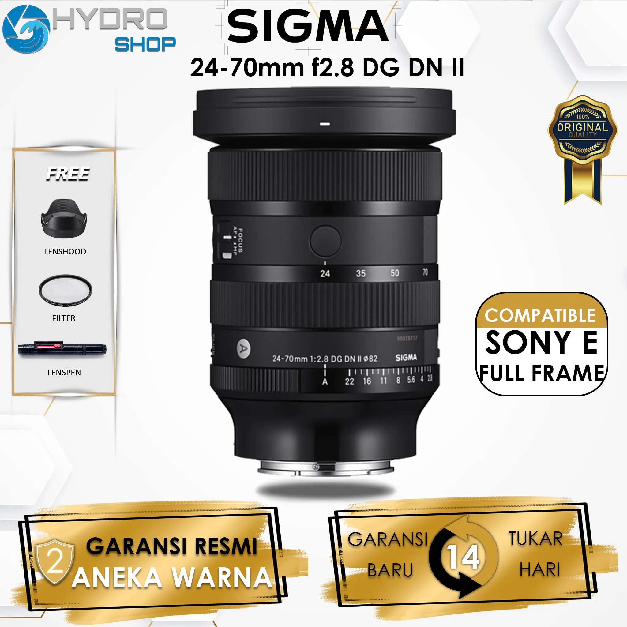 Sigma 24-70mm f2.8 DG DN II FULL FRAME FOR SONY E / Sigma 24-70mm f2.8 DG DN II FOR Sony