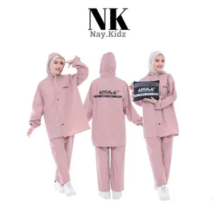 Akula Jas Hujan Raincoat Pria dan Wanita Anti Rembes Setelan