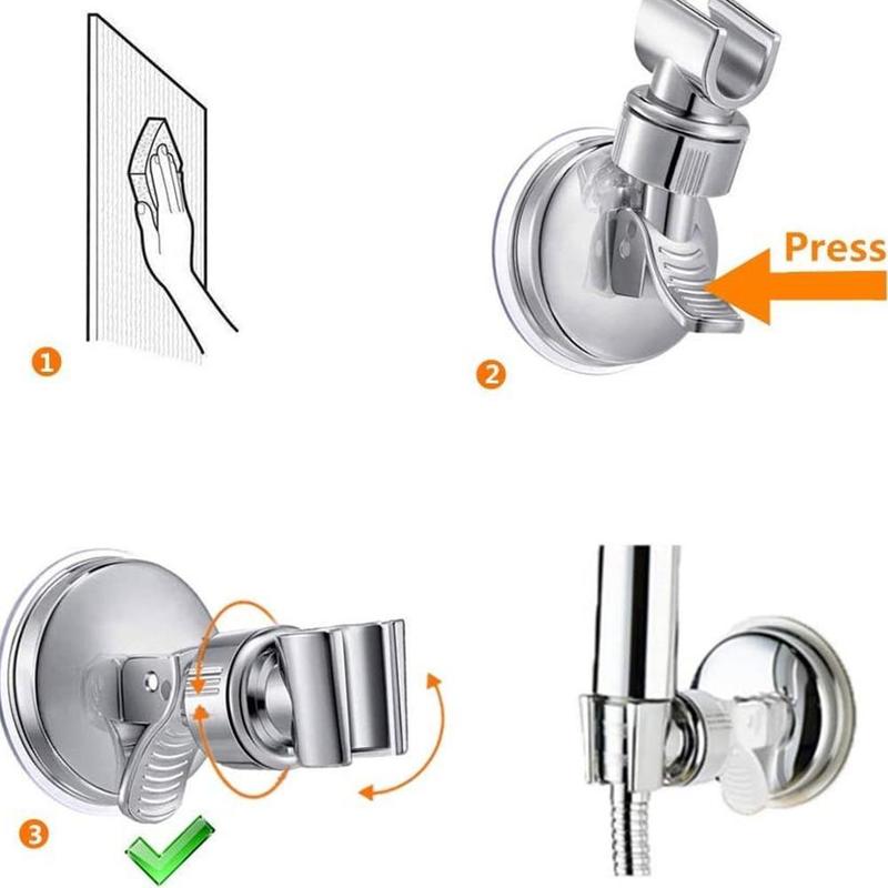 Product Introduction of Suction Shower Head Handset Holder Bathroom Adjustable Bracket AU O8I3 26