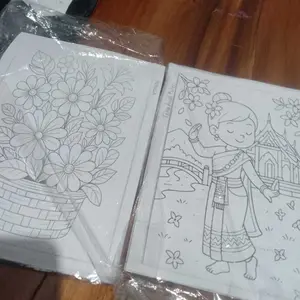 50 Lembar kertas mewarna anak uk kertas A5 banyak pilihan tema gambar lucu menarik dan edukatif