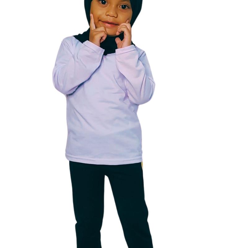 Manset Anak Kaos PAUD TK SD 2-8 Tahun S M L Inner Dress Baju Dalaman Kids Cewek Cowok Laki Spandek Premium adem Lembut Nyerap Keringat 4