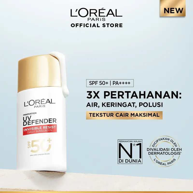 [BANTING HARGA] L'Oreal Paris UV Defender UV Protector Sunscreen SPF50+ / PA++++ [NEW VARIANT] 2