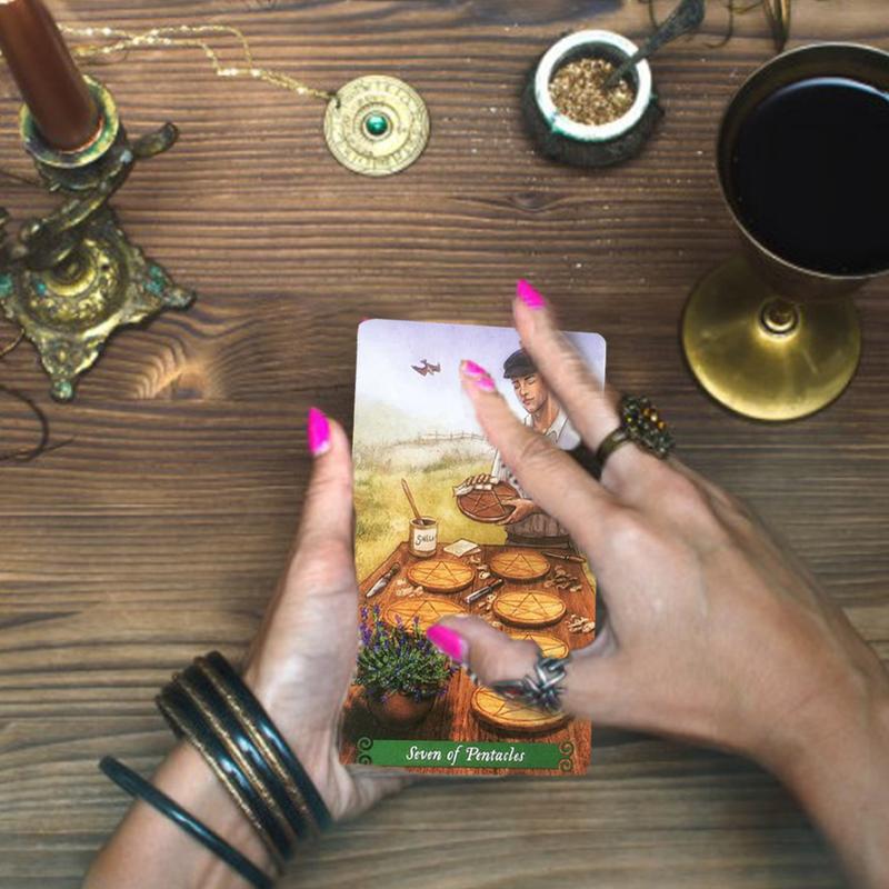 Product Introduction of 78Pcs The Green Witch Tarot Cards Deck Oracle English Visions Divination Edition Borad Playing Games 20