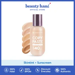 SOMETHINC Copy Paste Tinted Sunscreen SPF40 PA++++ - Sunscreen Somethinc dengan Coverage Natural, Tinted Sunscreen Ringan, Melindungi dari Sinar UV, Menghaluskan & Meratakan Warna Kulit