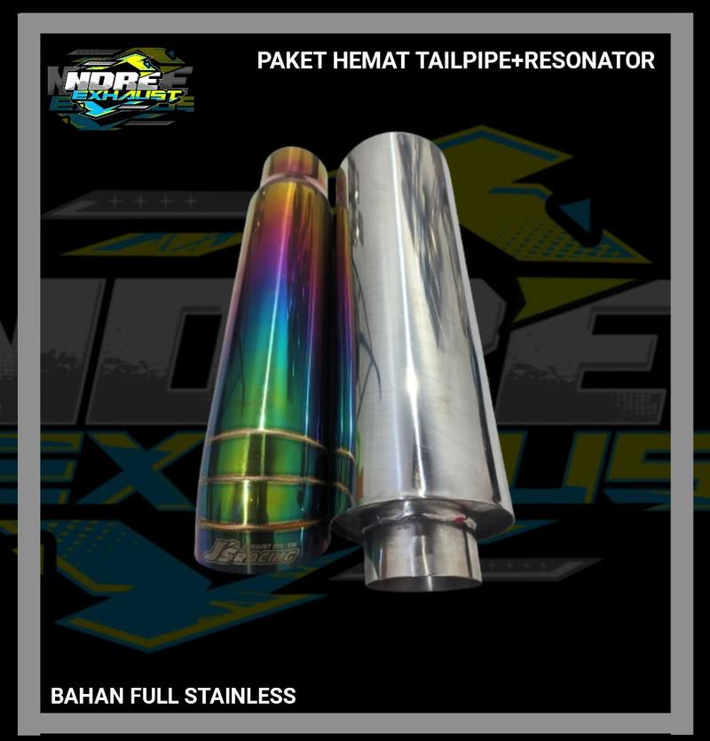 Product Introduction of PAKET HEMAT TAILPIPE+RESONATOR FUL STAINLESS knalpot murah 2