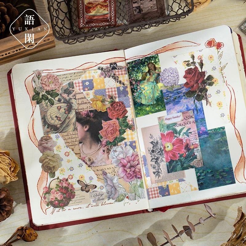 【MAPLESOL】100Pcs Scrapbook Deco Paper DIY Planner BuJo Kertas Decor Journal / Kertas Dekorasi Planner Hiasan 1