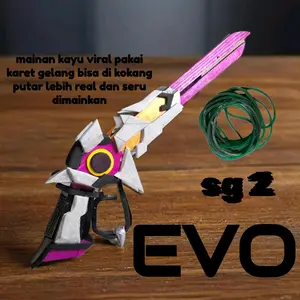 EVO Mainan Kayu SG 2 Juta Anak Karet Gelang Bisa Kokang Putar Seru Latihan Keseimbangan Pikiran Viral Handmade