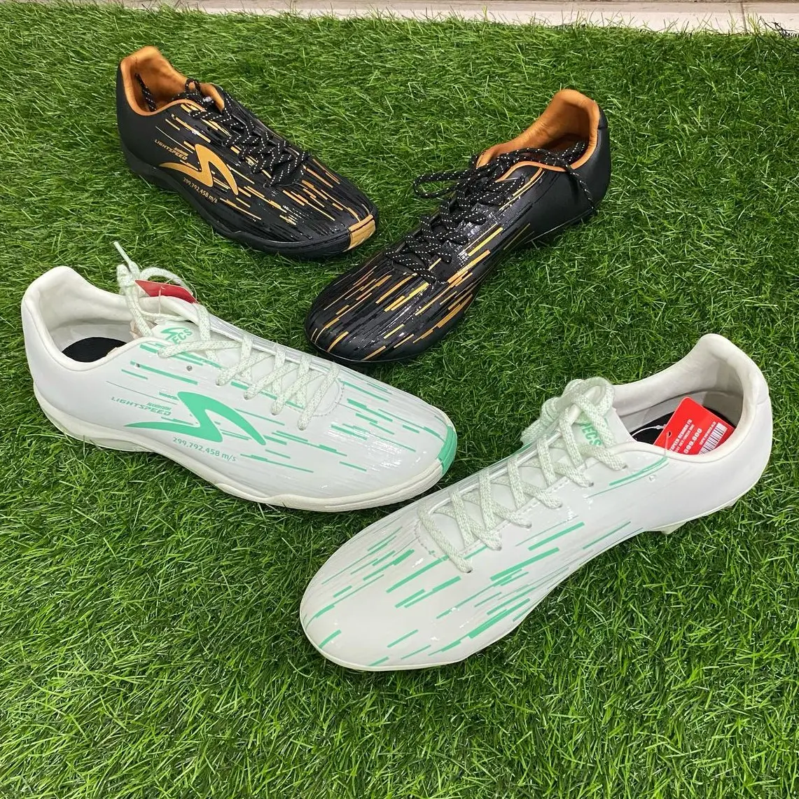 Sepatu Lightspeed Reborn Black/Pale Gold FG/IN 100% Original - Specs - Boots