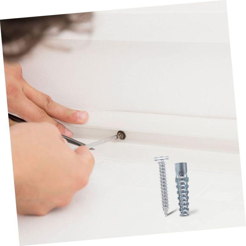 50set M6x30/ M8x32 Angkur Baut Tembok Sekrup Wall Anchor Tembok Sekrup Dinding Tembok Angkur Baut ekspansi besi, sekrup ekspansi logam, paku dinding semen