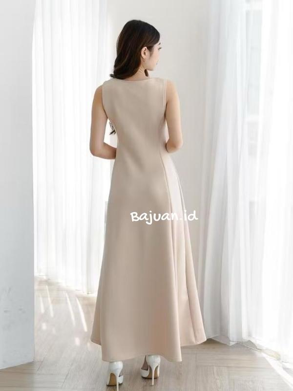 BIG SIZE M-XXXXL Dress Aqila Sabrina Natal Irise Wanita korea A Line Bodycon Maxi Casual Natal pesta Natal Party Style Korean 4