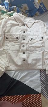 Product Review of JINISO Jaket Crop Jeans Oversize Pocket Khaki from ꦕ**ꦠ 0