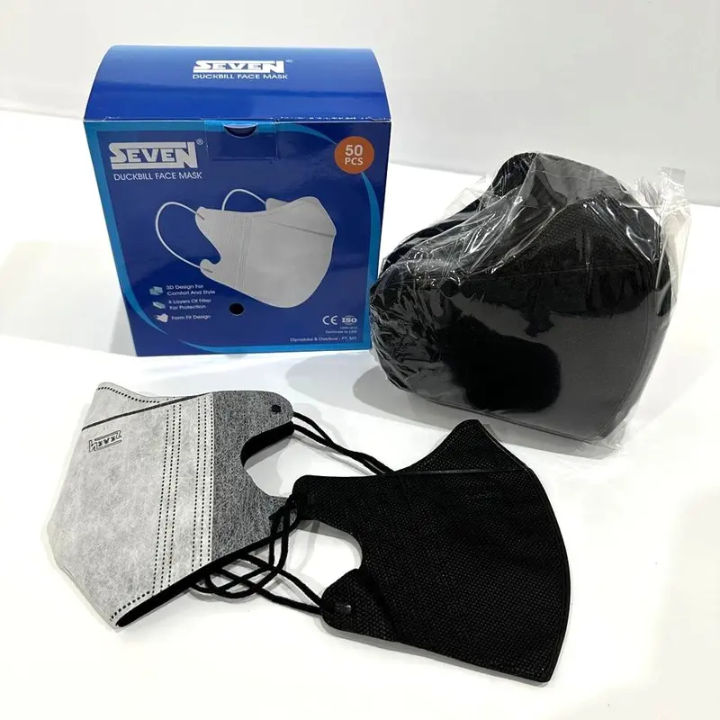 Masker Seven Duckbill 4ply isi 50 / Masker Duckbill 4 ply 2