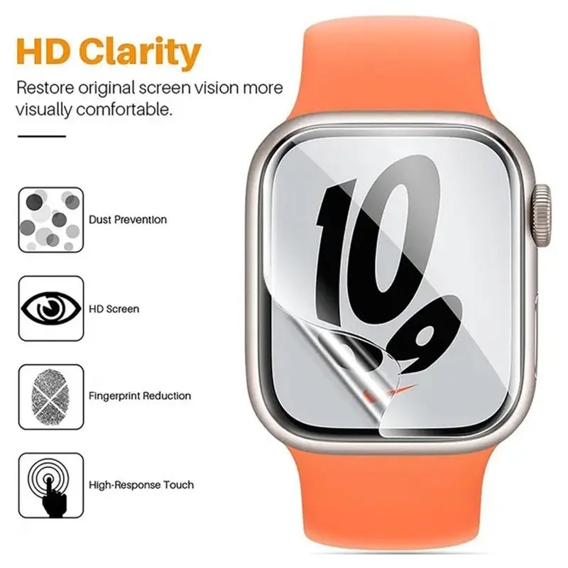 Soft Screen Protector for Iwatch Apple Watch 38mm 40mm 42mm 44mm 41mm 45mm  49mm Series 38mm Pcs