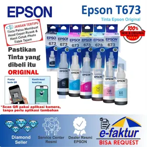Tinta Epson T673 T 673 T-673 original L800, L805, L850, L1800 Original