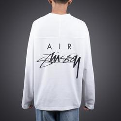 nike stussy long sleeve white