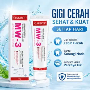 PASTA GIGI MW3- BPOM-pemutih gigi / Bebas Sensitif odol/ Bebas Karang Gigi / Pasta Gigi Probiotik / Karang Gigi / Gusi Sensitif / Membersihkan Noda Gigi- METOO MW-3 Advanced Whitening Tooth Paste 80 gr