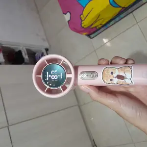 MIXIO GS-08 High-speed Portable Handheld Fan 4400MAH kipas angin Digital Display Turbo kipas tangan 17000Rpm