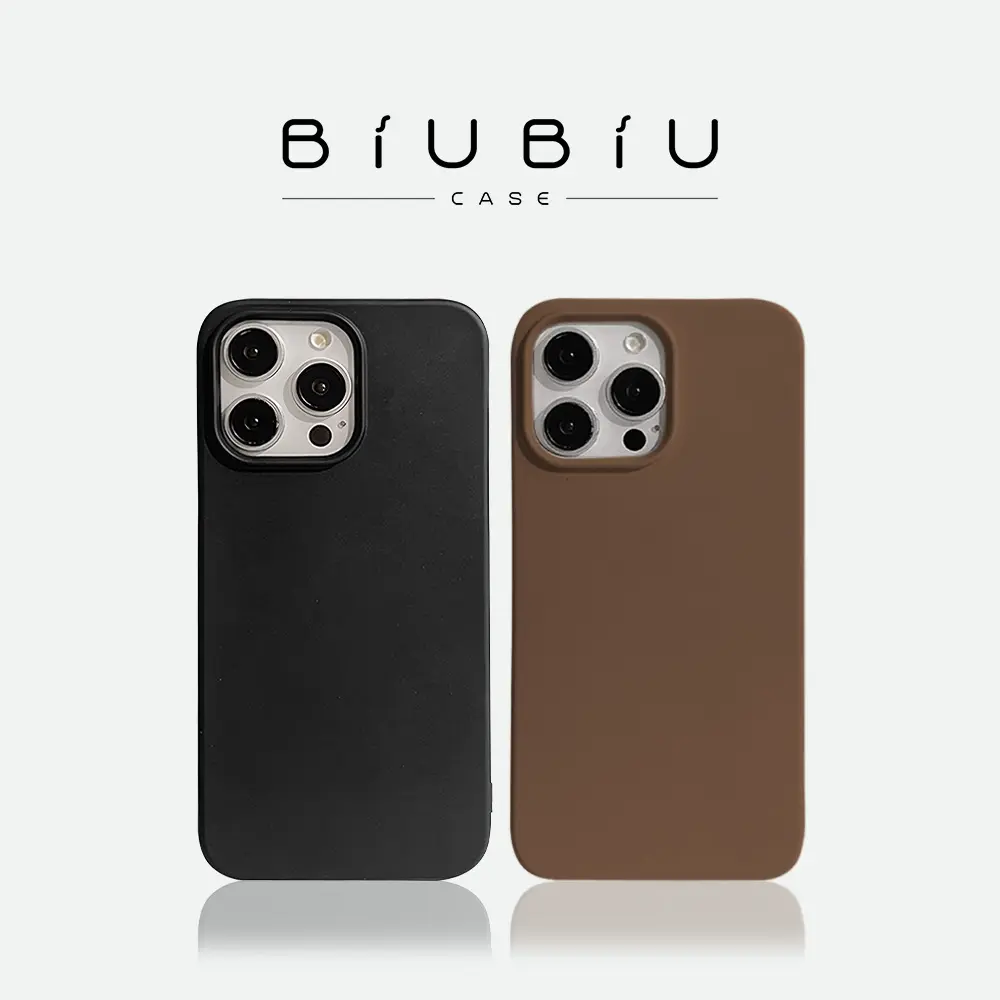 BIUBIU CASE New Half Pack Silicone Case Matte Simple Solid Color Casing Compatible for iPhone 11 13 14 12 15 16 17 Pro Max 7+ 8+ Plus X XR XS MAX 17 Fall Prevention Soft Back Cover phone case