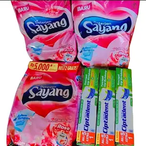 ( PAKET 6 PCS ) 3pcs Sayang Deterjen Sayang Bubuk 260g & 3pcs Ciptadent 75g Pembersih Gigi Mulut Efektif dan Aman untuk Kesehatan Gigi Gusi
