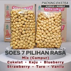 SOES ANEKA RASA 1KG - MIX COKLAT KEJU BLUEBERRY STRAWBERRY TARO VANILLA KUE KERING COKELAT STROBERI LUMER 500GR 2KG 500 GR GRAM 1 2 KG