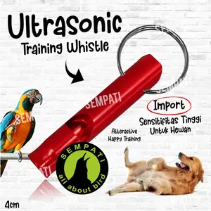 SEMPATI Peluit Ultrasonik Ultrasonic U3 Keycan Satu Nada Mainan Panggilan Burung Pluit Survival Latih Training Whistle Parrot Kucing Gacor