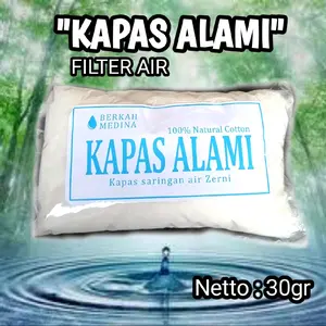KAPAS ALAMI KAPAS FILTER AIR ZERNI 30gr Water Saringan