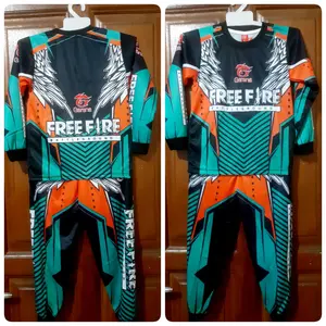 SETELAN FF ANAK LENGAN PANJANG | BAJU FREE FIRE EVOS | MOBILE LEGENDS