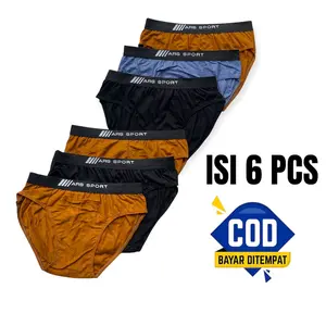 paket 6 pcs cd celana dalam laki laki//celana dalam pria dewasa Boxer Motif Karet Nyaman Lembut Katun Remaja Pendek