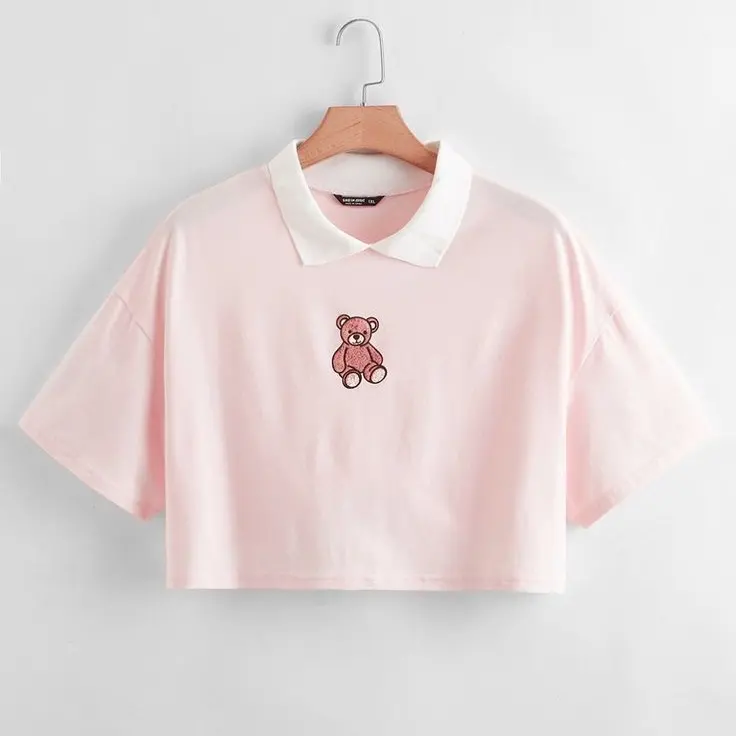 triting crewneck Wanita Atasan Sweater Panjang Baju Cewek Katun Oversize Kaos Oblong Polos 2