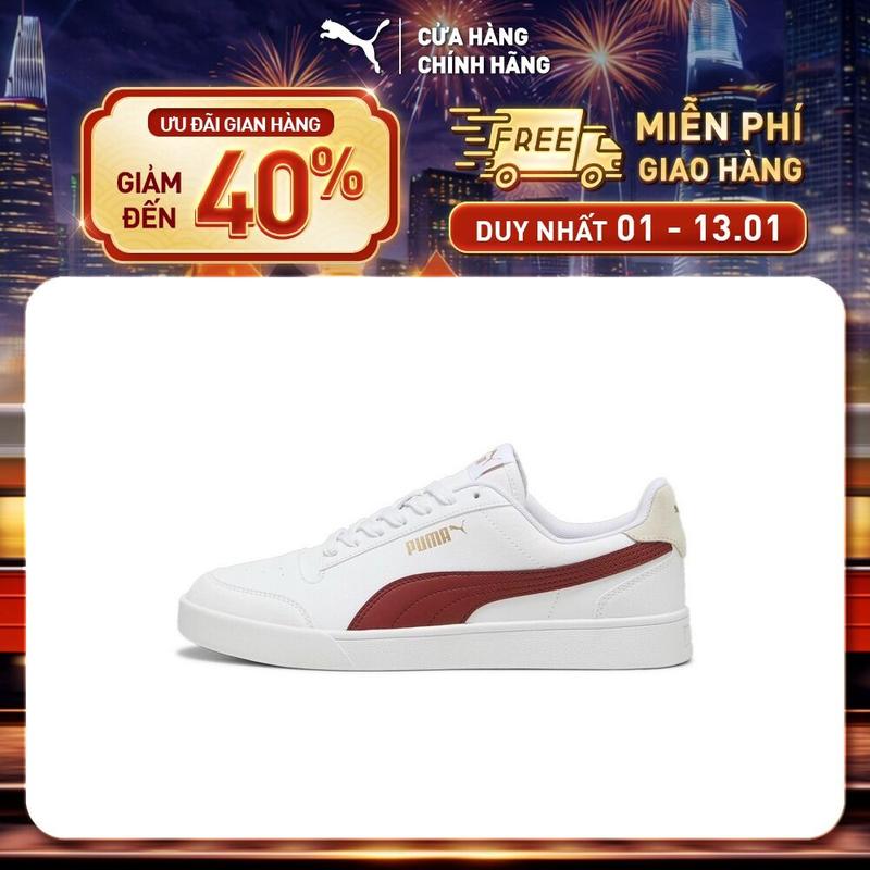  Giày thể thao Unisex PUMA Shuffle Màu Trắng Đỏ 