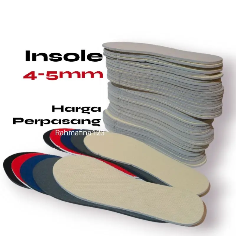 Insole sepatu anti bau Alas kaki tebal dan empuk unisex size 36-45