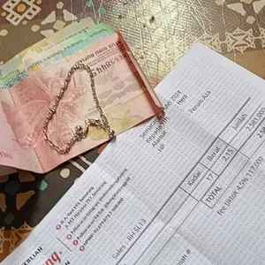 GELANG FASHION 2 BELL - EMAS 17K - BUNGA TANJUNG GOLD