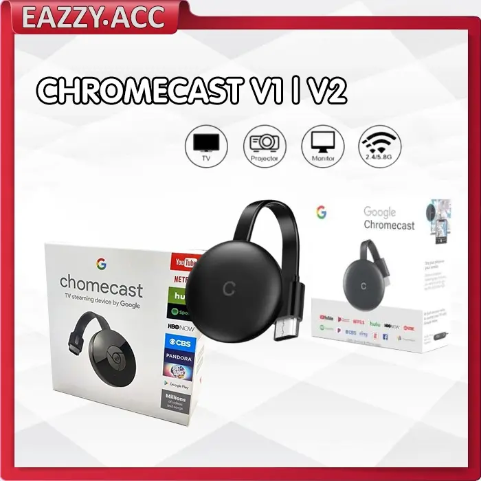 ANYCAST CHROMECAST WIFI DONGLE TV 4K V1 | V2