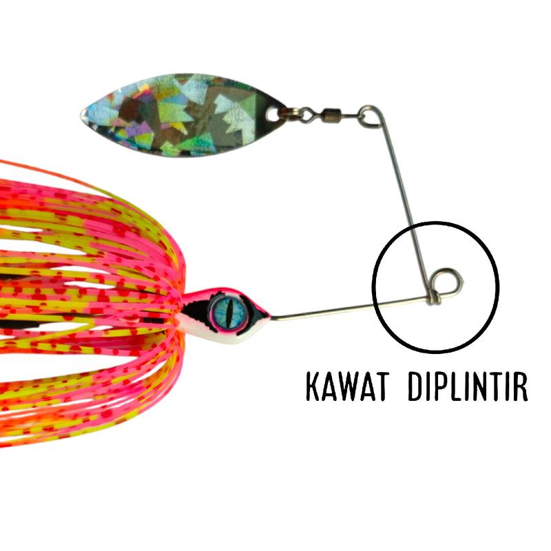 Umpan Casting Spinnerbait 12gr Andalan Boncos dengan Double Hook Anti Mocel untuk Ikan Gabus 2