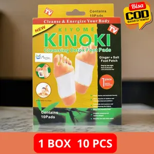 1 Box 10 Pcs Kinoki Gold Murah foot patch koyo detox Hand Kaki