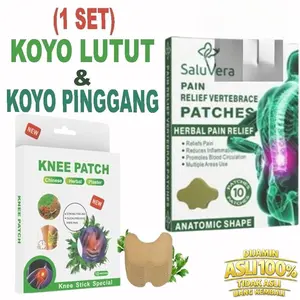 Koyo Herbal Pinggang dan Koyo Lutut Tulang Belakang Leher 10pcs/ pain relief Plaster Detox