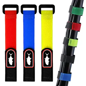 Tali Pengikat Joran Pancing Kabel Organizer dengan Strap Velcro Perekat reel