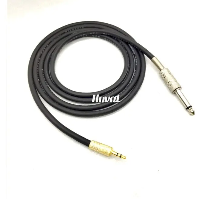 Kabel jamini stereo 3,5 to TS 6,5 akai male 1 meter