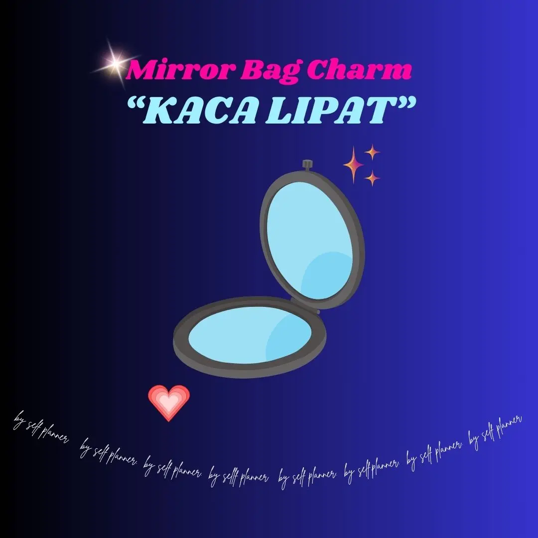 SP - Mirror Bag Charm / Kaca Lipat Gantungan Tas Aksesoris