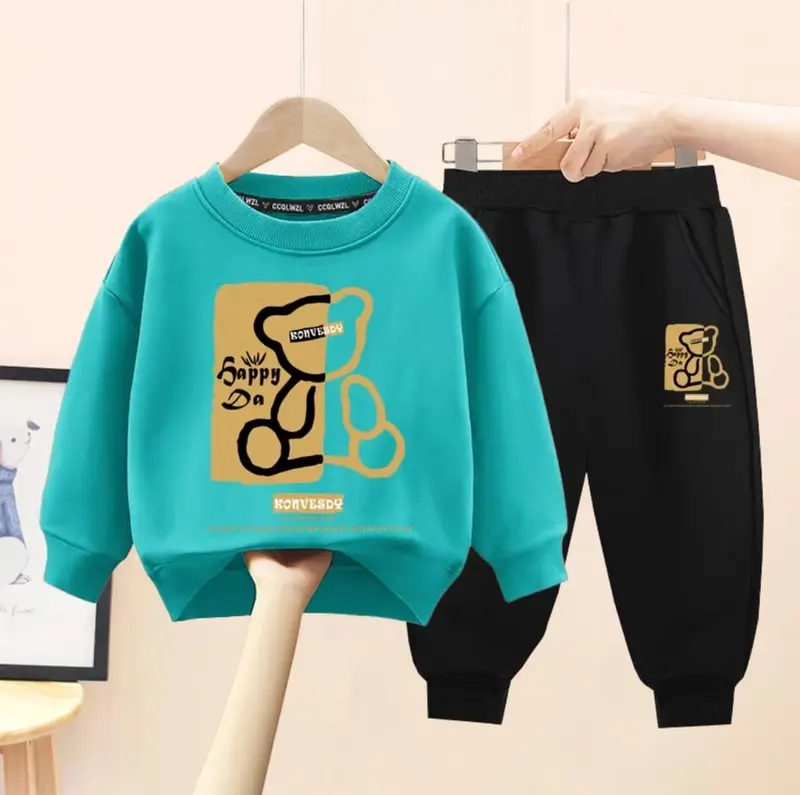 Setelan Sweater Celana Joger Anak Motif Lucu Bahan Premium Usia 1 2 3 4 5 6 Tahun 1