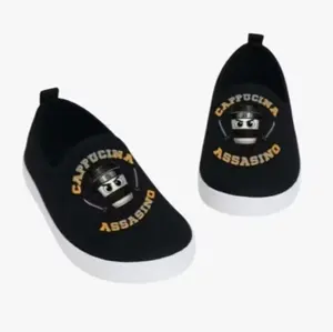 Sepatu Slip On Anak Lucu Terbaru Sepatu Casual Anak Motif Cappucina Assasina Murah Lucu Trendi Berkualitas