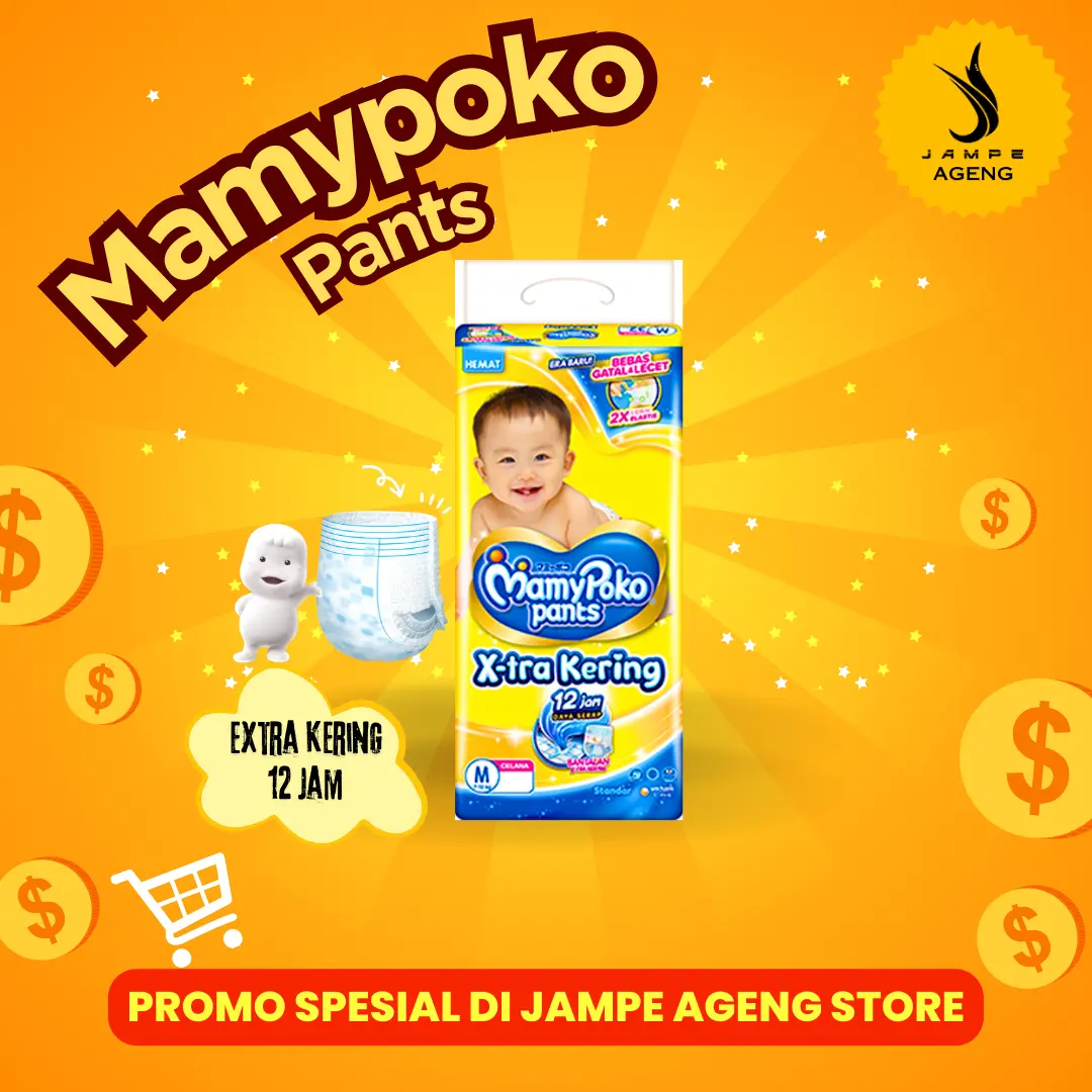 1BAL Mamypoko pants xtra kering untuk bayi mami popok bayi mamy poko semua ukuran NBS,S,M,L,XL,XXL