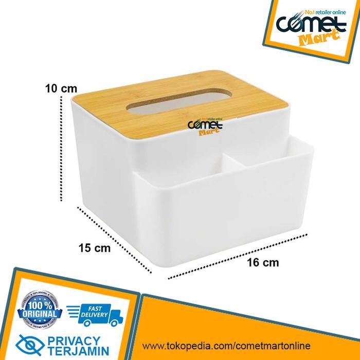 KOTAK TISSUE KAYU MINIMALIS. Box Tisue Tisu Dengan 2 Slot Remote